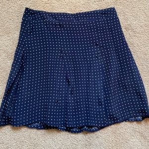 NWT Forever 21 navy blue and white mini skirt, size S